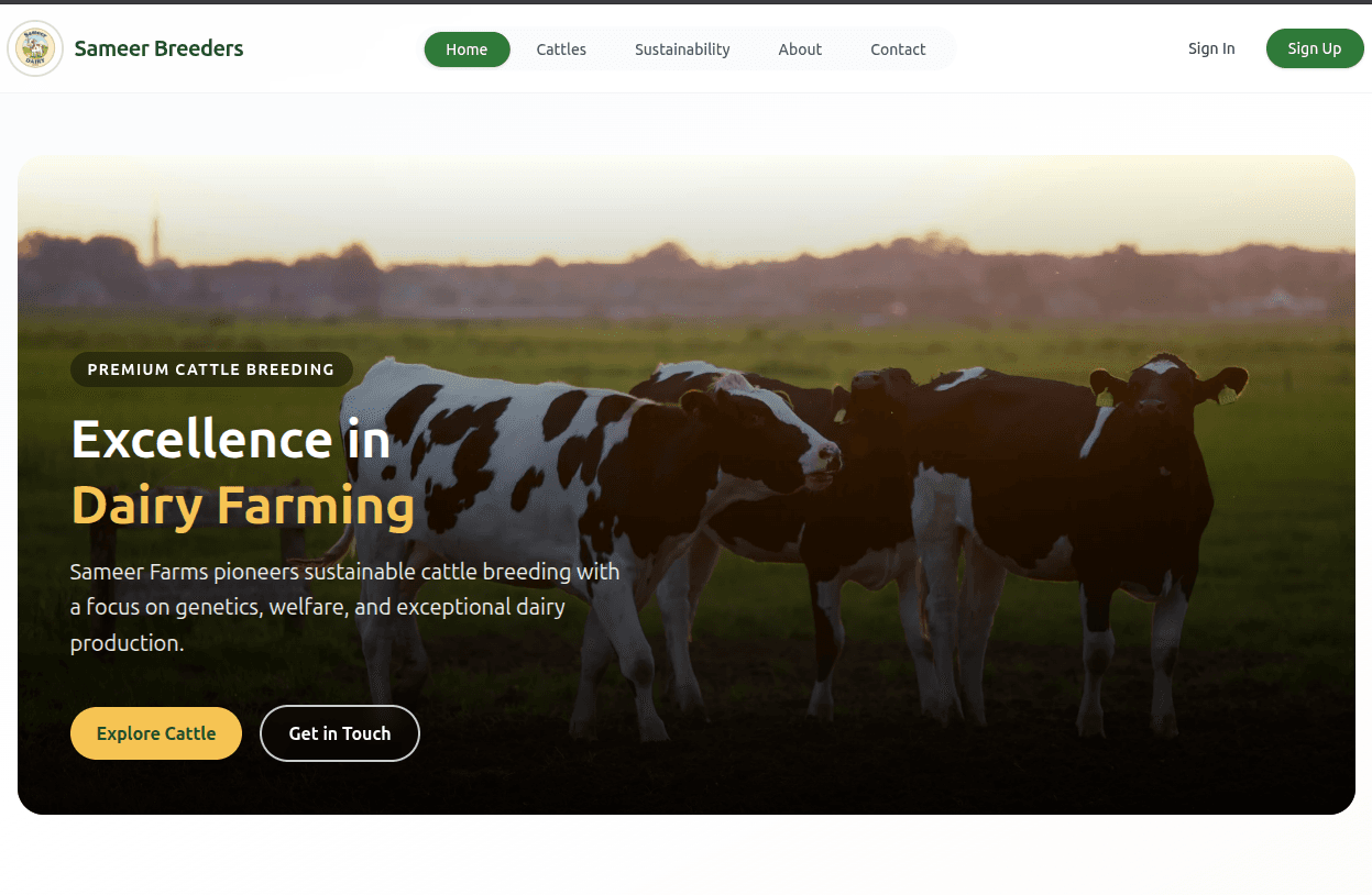 Sameer Breeders Digital Platform